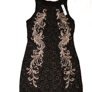 NWT Black Dressy Mini Dress Med